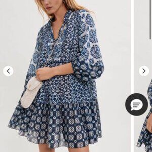 Maje beautiful boho cotton ruffle dress size 36